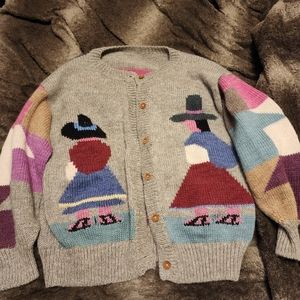 Handmade wool cardigan